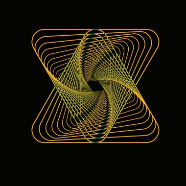 Soyut geometrik üçgen spirograf arkaplanı. vektör illüstrasyonu.