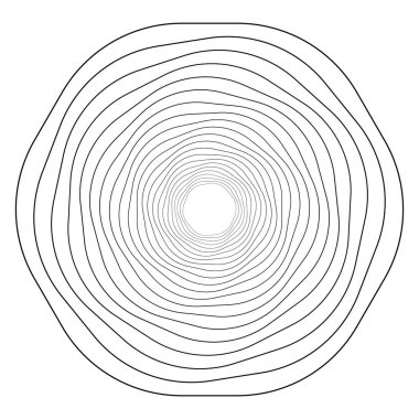 Çember çizgilerinin soyut akış yüzeyi tasarım ögesi, bayrak, arkaplan için beyaz zemin üzerinde halka