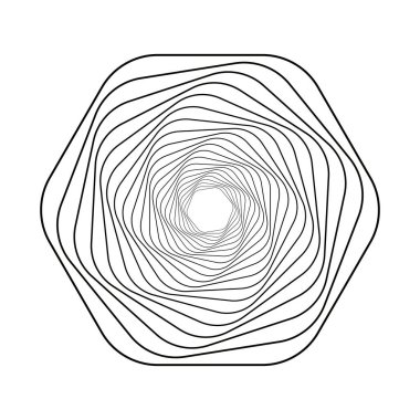 Soyut geometrik spirograf arkaplanı. vektör illüstrasyonu.