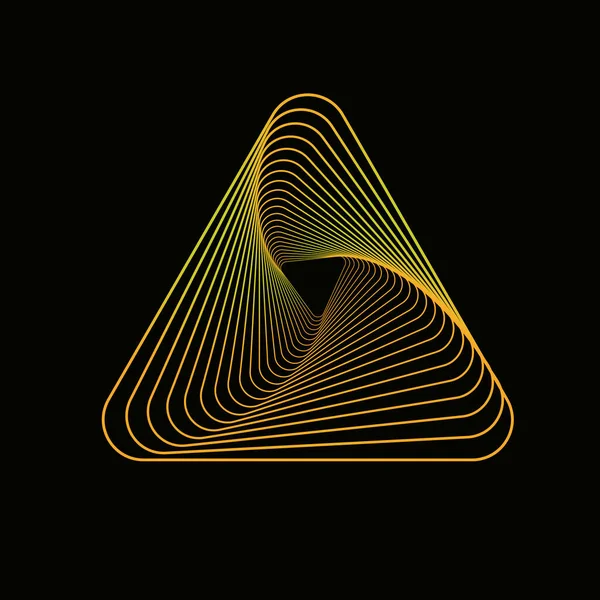 Soyut geometrik üçgen spirograf arkaplanı. vektör illüstrasyonu.