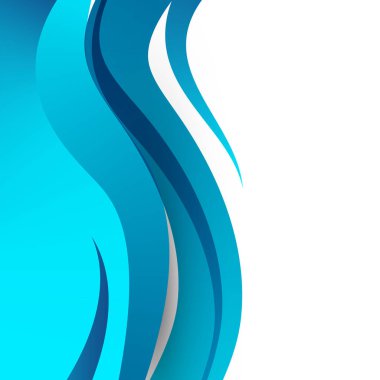 Soyut parlak yumuşak tasarım arka plan mavi, dalgalı çizgilerle eğri dinamik pürüzsüz tarzı. Vektör çizim