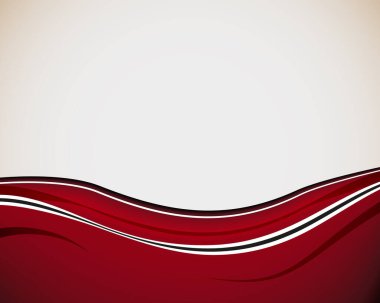 Soyut dinamik tasarım arka planı, gri bir arka planda zarif, kırmızı ve beyaz çizgiler. Vektör illüstrasyonu