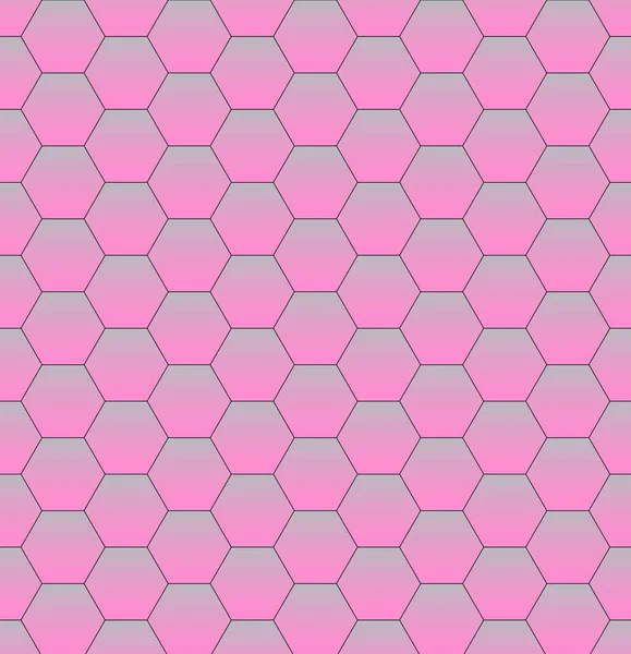 Pembe Soyut Altıgen dokusu. Altıgen desenli arka plan. Modern tasarım. Vektör illüstrasyonu