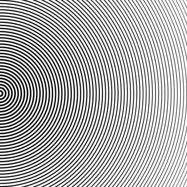 Soyut yarım ton daire arkaplanı. Yarıton çizgisi vektörü. Beyaz arkaplanda siyah çizgiler, eski tarz.