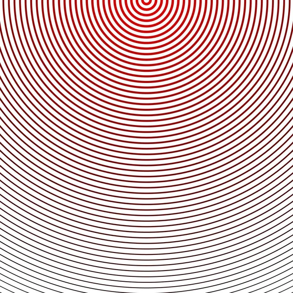 Soyut yarım ton daire arkaplanı. Yarıton çizgisi vektörü. Beyaz arkaplanda siyah ve kırmızı çizgiler, eski tarz.