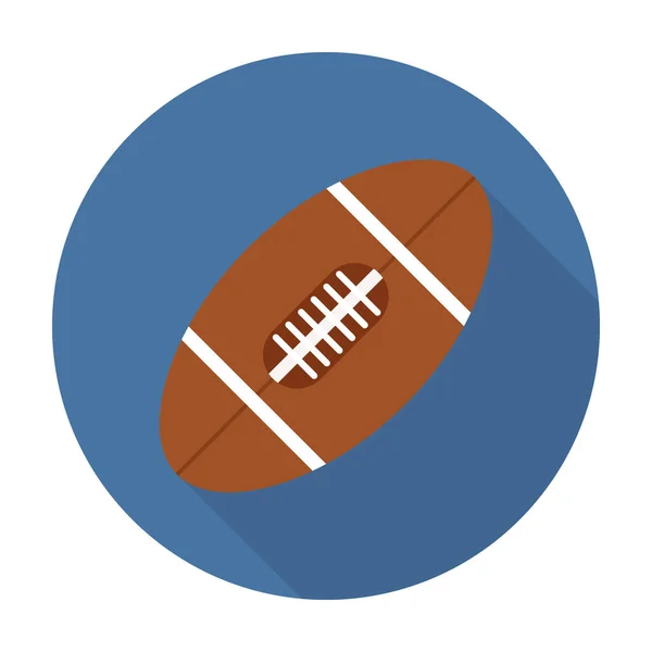 Kahverengi top ve gölge. Vektör illüstrasyonu