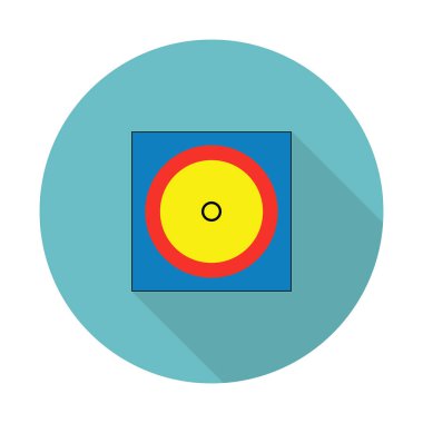 Güreşen Mat simgesi, vektör illüstrasyonu