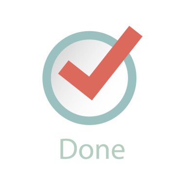 Çemberdeki kırmızı işaret simgesi. Kene sembolü kırmızı renkte. Vektör illüstrasyonu.