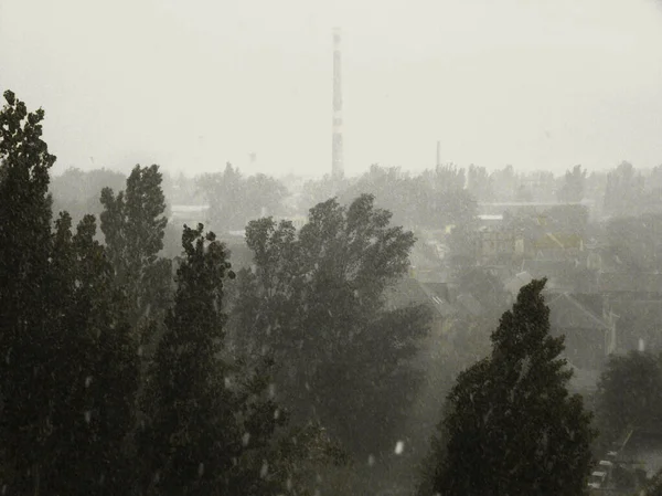 View Window Storm — Zdjęcie stockowe