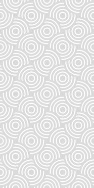 Vector seamless pattern with concentric circles. Modern geometric abstract background.