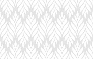 Geometric seamless pattern with leaves. Stylish abstract floral background. Vector illustration.