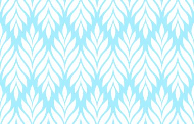 Geometric seamless pattern with leaves. Stylish abstract floral background. Vector illustration.