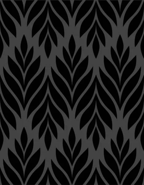 Geometric Seamless Pattern Leaves Stylish Abstract Floral Background Vector Illustration — Wektor stockowy