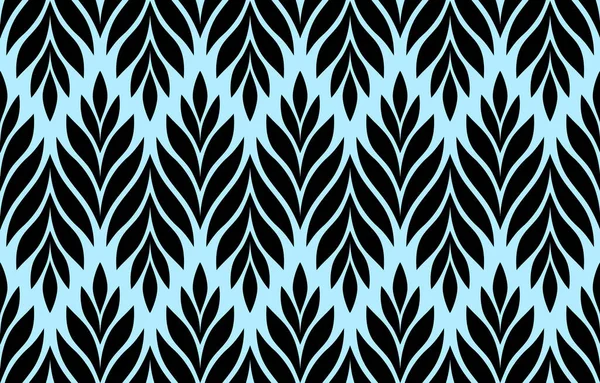 Geometric Seamless Pattern Leaves Stylish Abstract Floral Background Vector Illustration — Stockový vektor