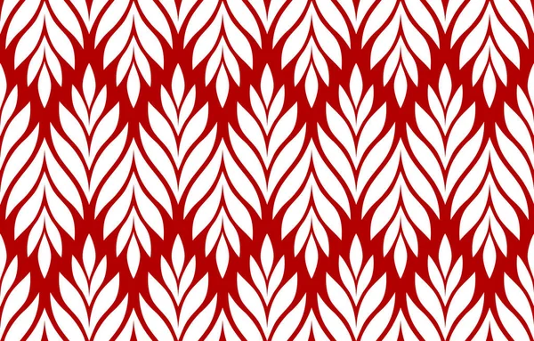 Geometric Seamless Pattern Leaves Stylish Abstract Floral Background Vector Illustration — Διανυσματικό Αρχείο