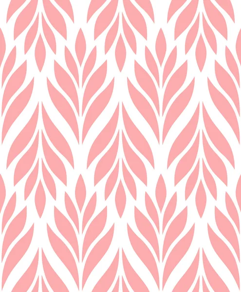 Geometric Seamless Pattern Leaves Stylish Abstract Floral Background Vector Illustration — Image vectorielle