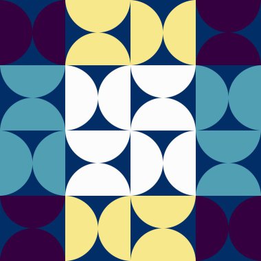 Yarım daire şeklinde kusursuz bir desen. Vektör illüstrasyonu.