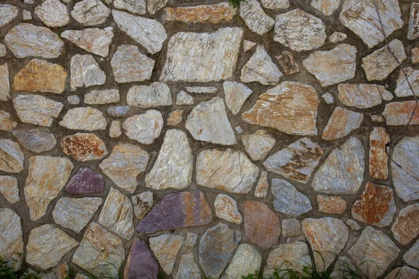 Old Stone Wall Background Close — Stock Photo, Image