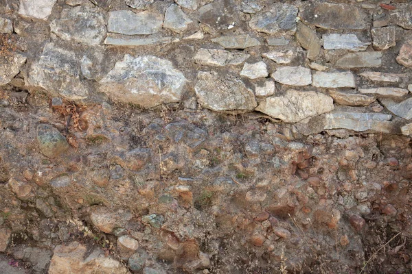 Stenmuren Byggdes Vid Olika Tidpunkter Stenmur Byggdes Den Gamla Muren — Stockfoto