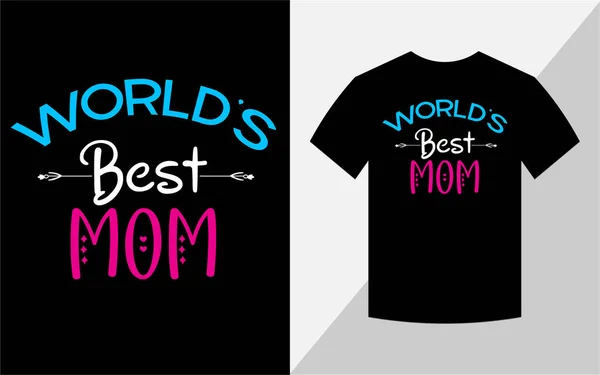 Meilleure Maman Monde Conception Shirt Fête Des Mères — Photo