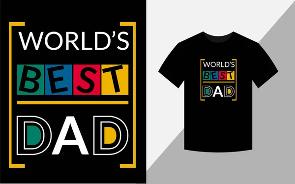 世界上最好的爸爸 T恤的设计 — 图库照片
