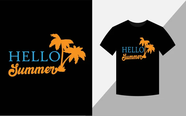 Witam Lato Svg Vector Shirt Wydruk Projekt Dla Miłośników Latem — Zdjęcie stockowe