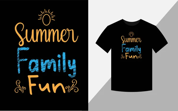 Verão Diversão Família Svg Vector Shirt Design Para Amante Verão — Fotografia de Stock