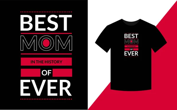 Meilleure Maman Histoire Mère Cite Typographique Shirt Design — Photo