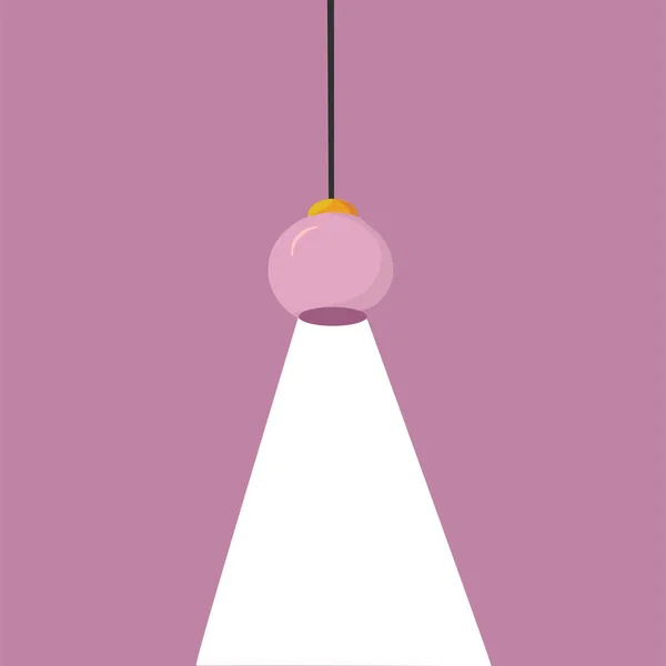 Plafonnier Moderne Style Dessin Animé Lustre Suspendu Câble Avec Lumière — Image vectorielle