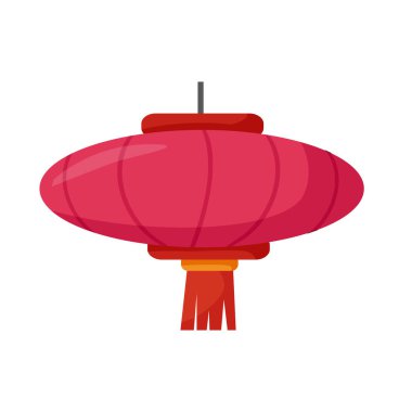 Çin kağıt feneri. Festival. Vektör çizgi film illüstrasyonu