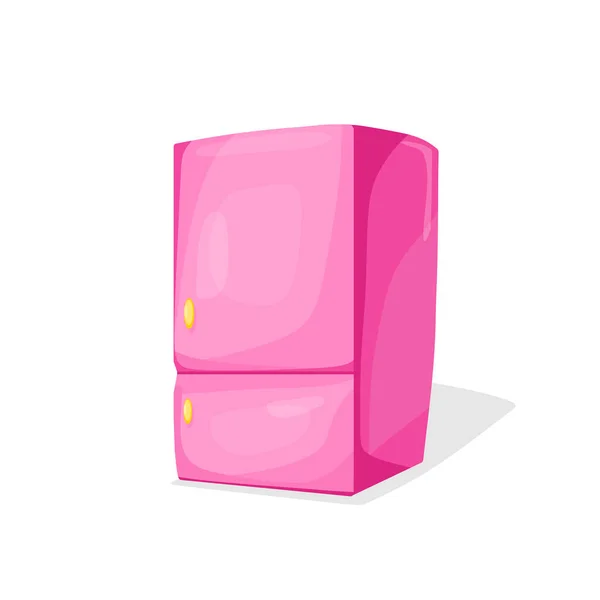 Réfrigérateur Illustration Vectorielle Dans Style Dessin Animé — Image vectorielle