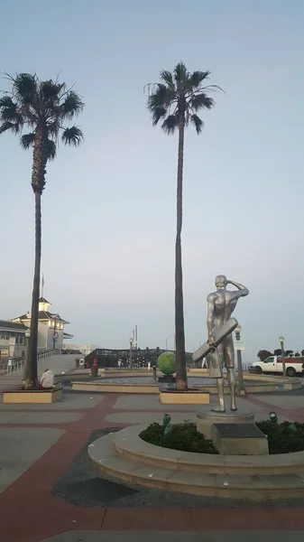 California New Port Pier Early Morning — Stok fotoğraf