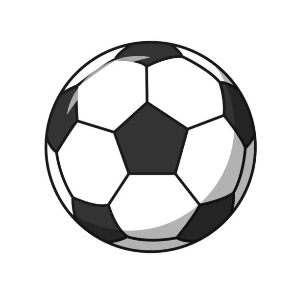 Ποδόσφαιρο Εικονίδιο Στην Επίπεδη Στυλ Που Απομονώνονται Λευκό Φόντο Αθλήματα — Διανυσματικό Αρχείο