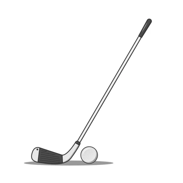 Golf Icon Golf Clubs Sticks Ball Vector Illustration — Stockvektor