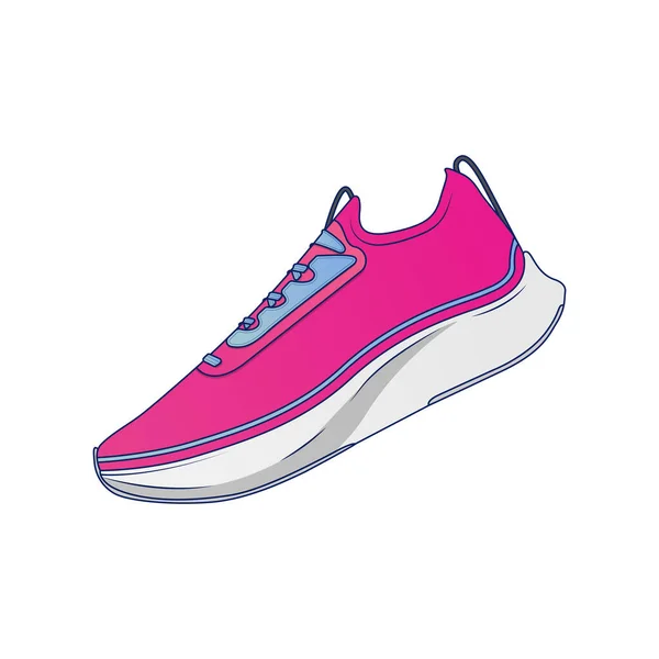 Running Shoes Vector Illustration Icon White Background Web Landing Page — 图库矢量图片