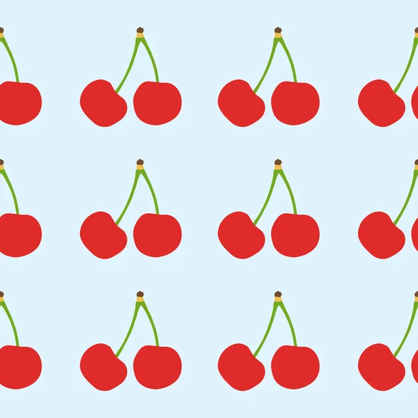 Απρόσκοπτη Cherry Pattern Κατάλληλο Για Ταπετσαρία Φόντο Ύφασμα Συσκευασία Δώρου — Διανυσματικό Αρχείο