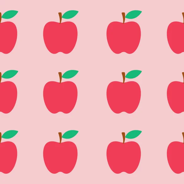 Απρόσκοπτη Apple Pattern Κατάλληλο Για Ταπετσαρία Φόντο Ύφασμα Συσκευασία Δώρου — Διανυσματικό Αρχείο