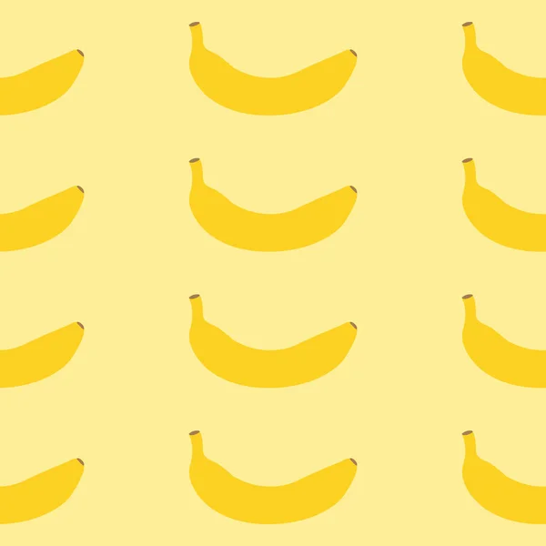 Бесшовный Банановый Узор Подходит Обоев Фона Ткани Упаковки Подарков — стоковый вектор
