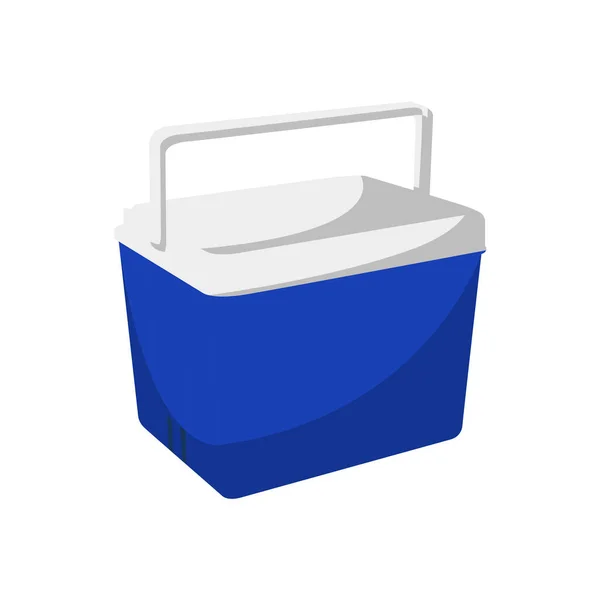 Koelbox Platte Illustratie Clean Icon Design Element Geïsoleerde Witte Achtergrond — Stockvector