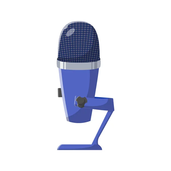 Illustration Plate Microphone Élément Conception Icône Propre Sur Fond Blanc — Image vectorielle