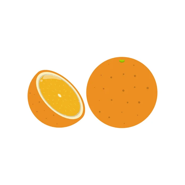 Оранжевая Квартира Элемент Дизайна Чистой Иконы Изолированном Белом Фоне — стоковый вектор