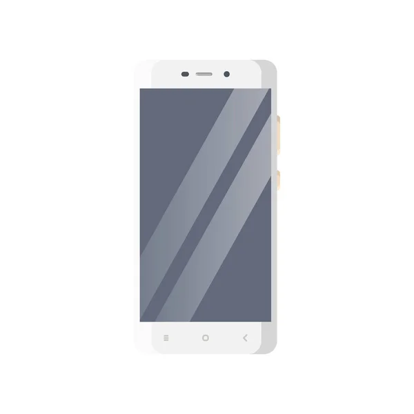 Smartphone Flache Illustration Clean Icon Design Element Auf Isoliertem Weißen — Stockvektor