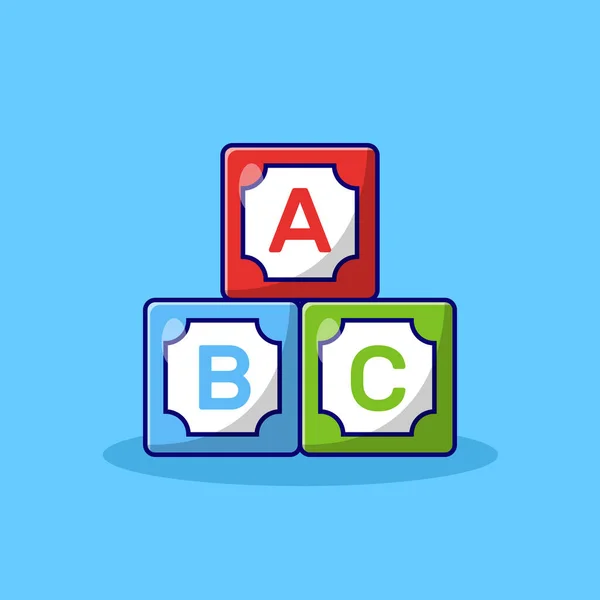 Abc Alphabet Blocks Εικονογράφηση Διανυσματικών Εικόνων Παιδιά Και Εκπαίδευση Παιχνίδια — Διανυσματικό Αρχείο