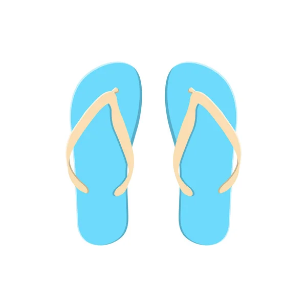 Flip Flops Flache Illustration Clean Icon Design Element Auf Isoliertem — Stockvektor