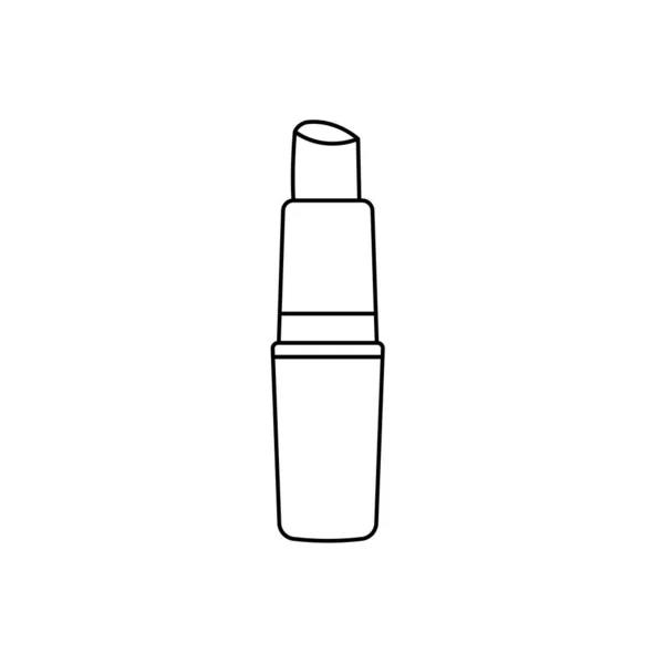 Lipstik Ilustrasi Ikon Outline Pada Latar Belakang Putih Terisolasi Yang - Stok Vektor