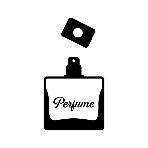 Perfume Silhouette Black White Icon Design Element Isolated White Background — Vector de stock