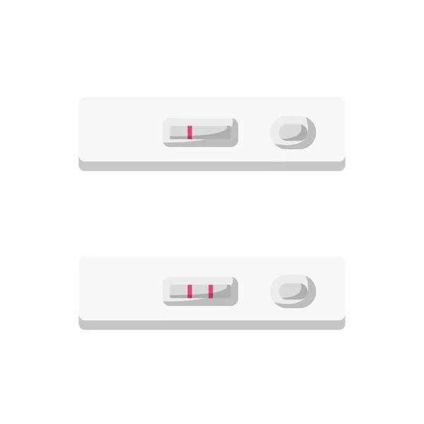 Pregnancy Test Flat Illustration Clean Icon Design Element Isolated White — Archivo Imágenes Vectoriales