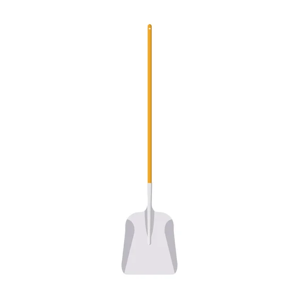 Shovel平面插图 隔离白背景下的清洁图标设计元素 — 图库矢量图片