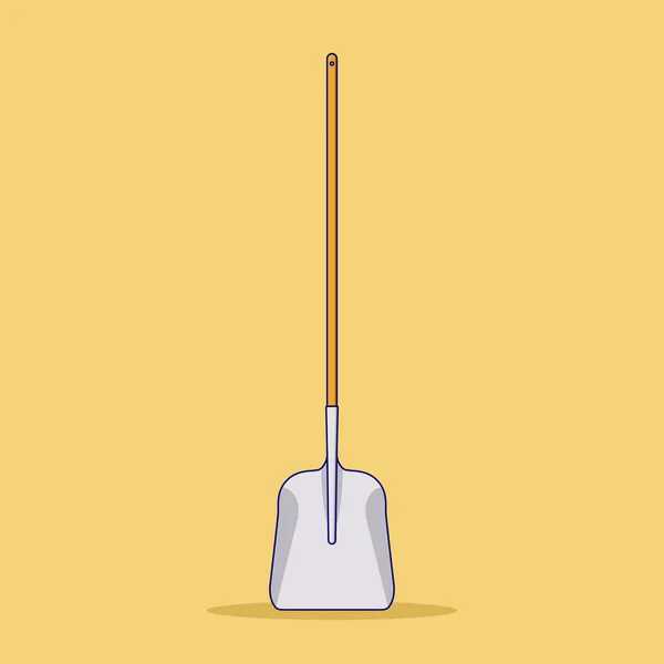 Shovel Vector Illustration Єкт Охорона Садів Вектор Flat Cartoon Style — стоковий вектор