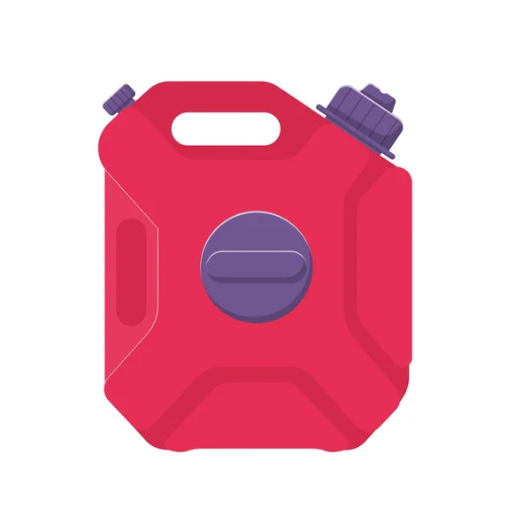 Fuel Jerrycan Gasoline Canister Flat Illustration Elemento Design Ícone Limpo — Vetor de Stock